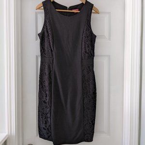 Black lace detail dress
